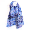 Recycled blue mix paisley print scarf