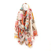 Pretty summer floral print scarf