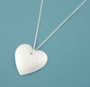 Aluminium Round Heart Necklace