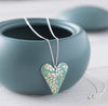 Kyoto Garden Jade Medium Heart Necklace